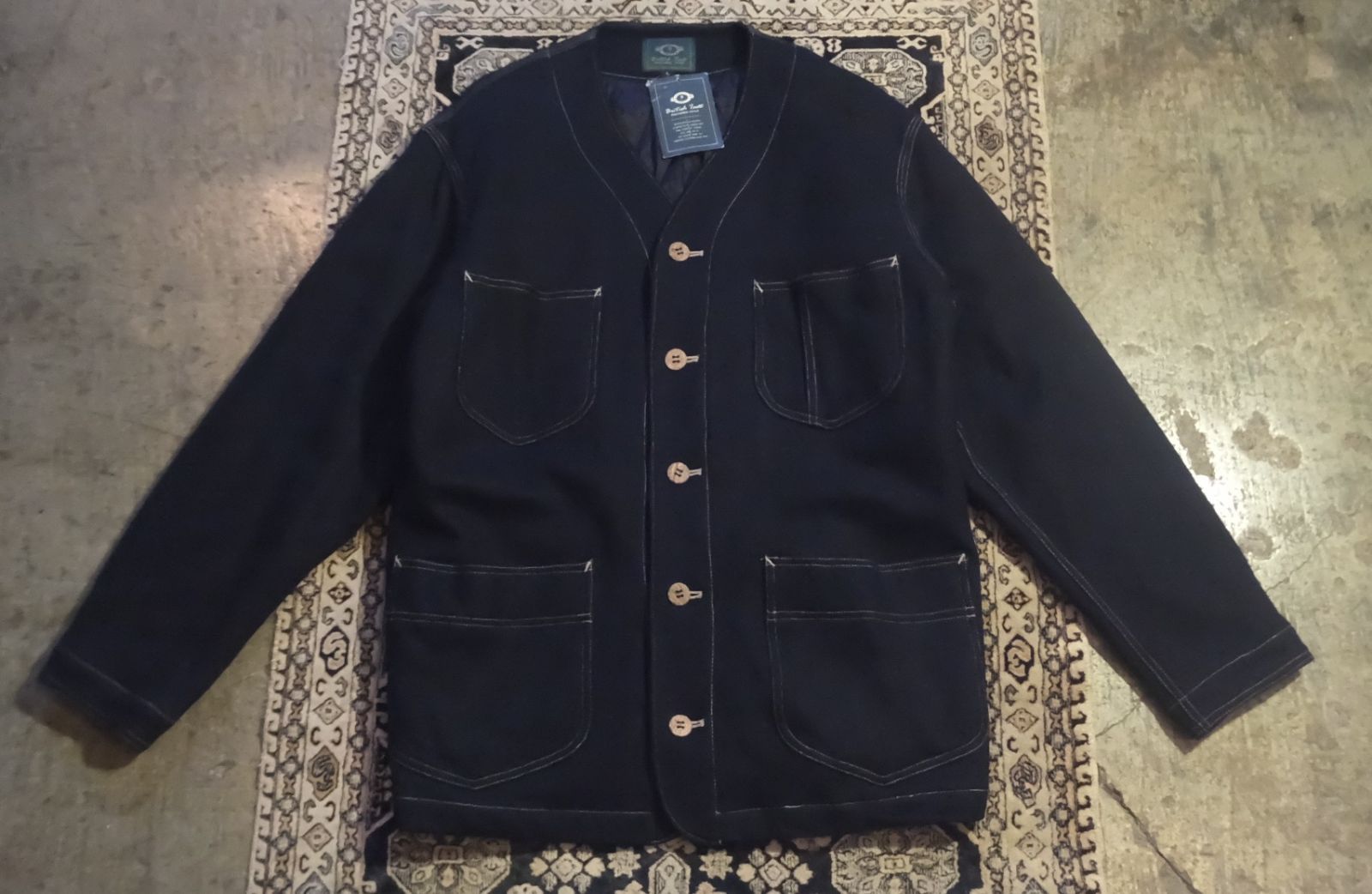 90s britsh taste wool coverall ウールカバーオール