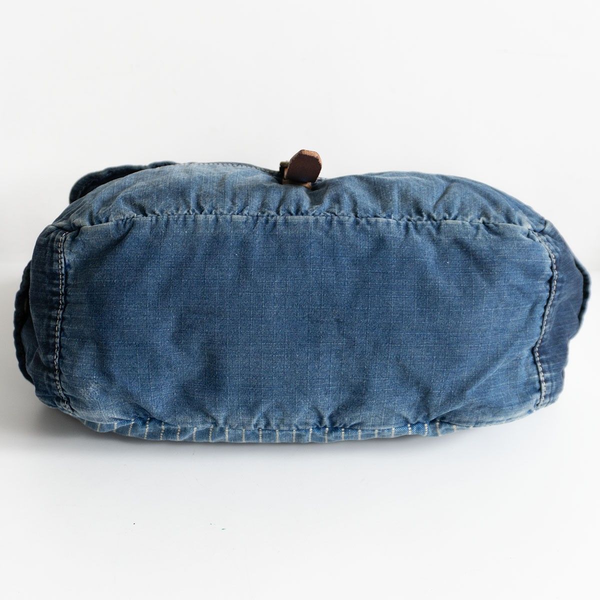 名作】RRL【本藍染め インディゴ パッチワーク メッセンジャー バッグ