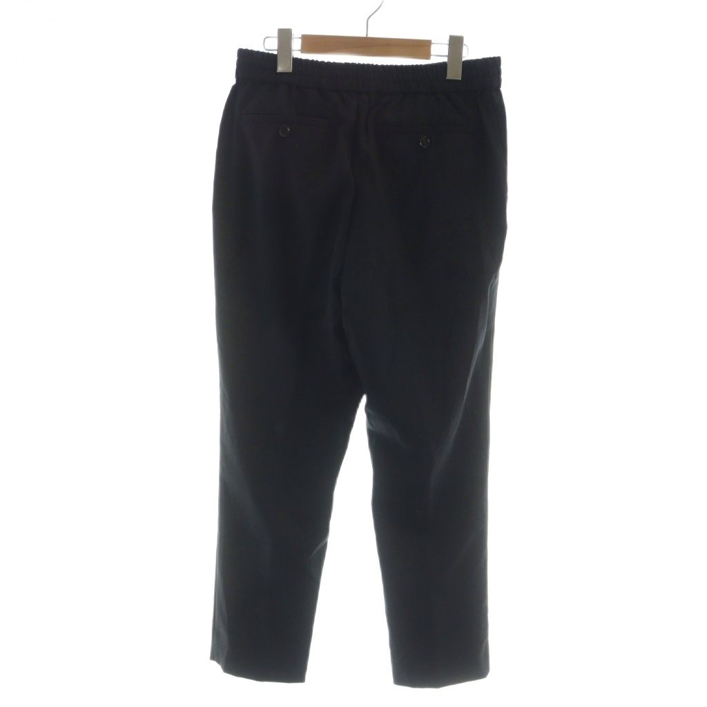 アミ アレクサンドル マテュッシ ami alexandre mattiussi スラックス パンツ ジップフライ ウール テーパード S 黒 ブラック GY01 MQ