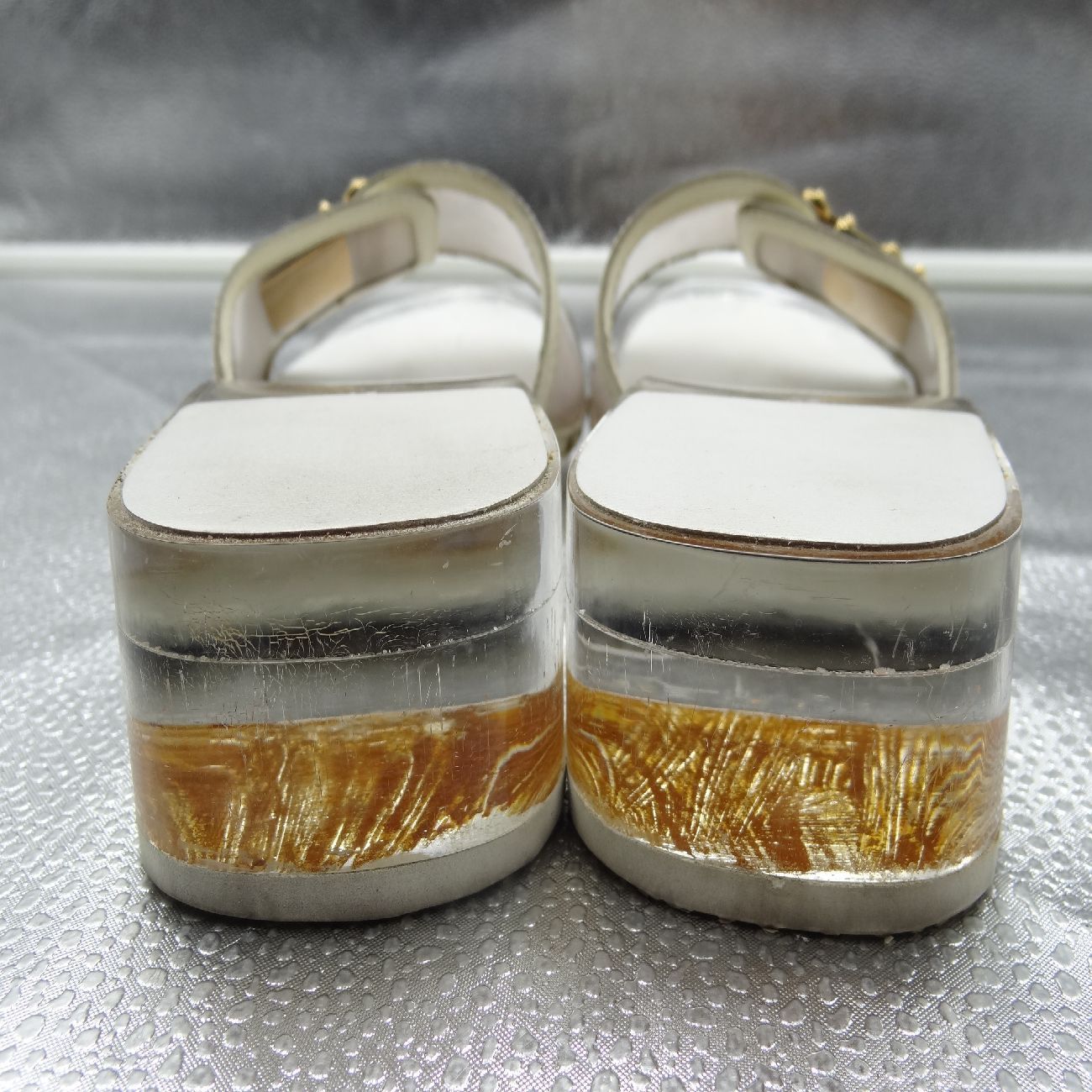 LOUIS VUITTON ルイヴィトン クリアサンダル ゴールド金具 サイズ 35