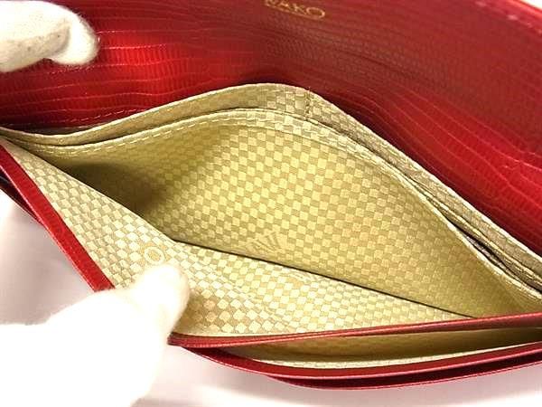 □新品□未使用□ WAKO 和光 ワコー リザード型押しレザー ライン