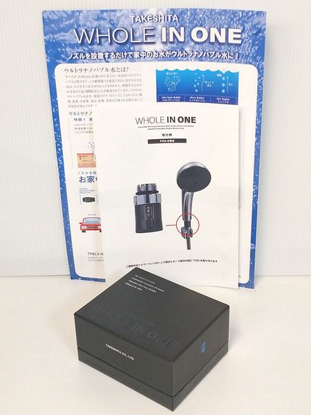 タケシタ ウルトラナノバブル WHOLE IN ONE シャワー 水栓器具 No.3 115682 TFBS-BK
