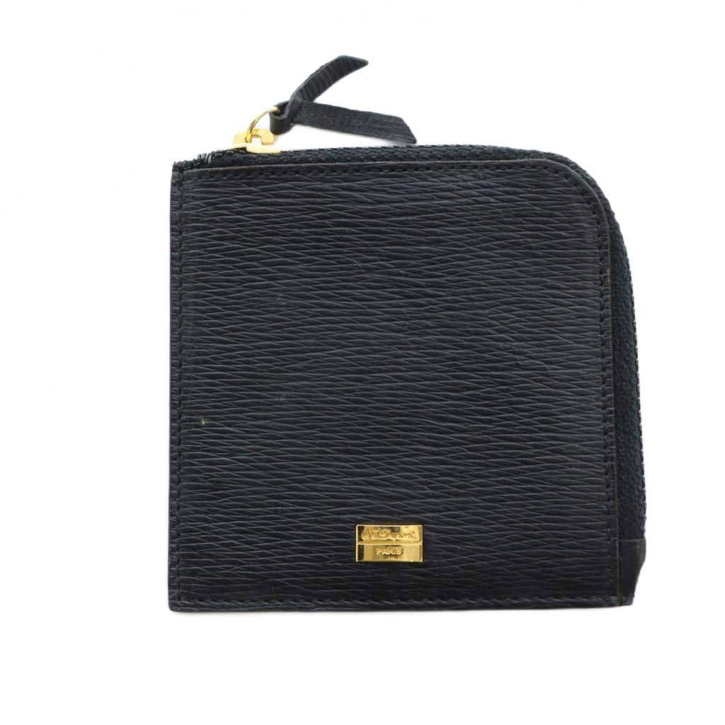 エステーデュポン S.T.DUPONT 小銭入れ コインケース レザー ロゴ 黒 ブラック GY18 MQ