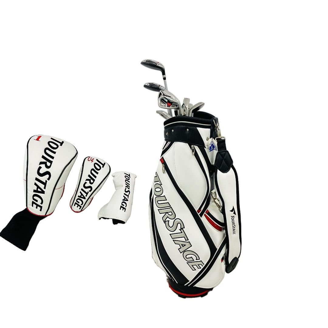 BRIDGESTONE TOURSTAGE V002 9本セット 純正シャフト ゴルフクラブセット ゴルフバッグ付き ブリヂストン ツアーステージ C10611625