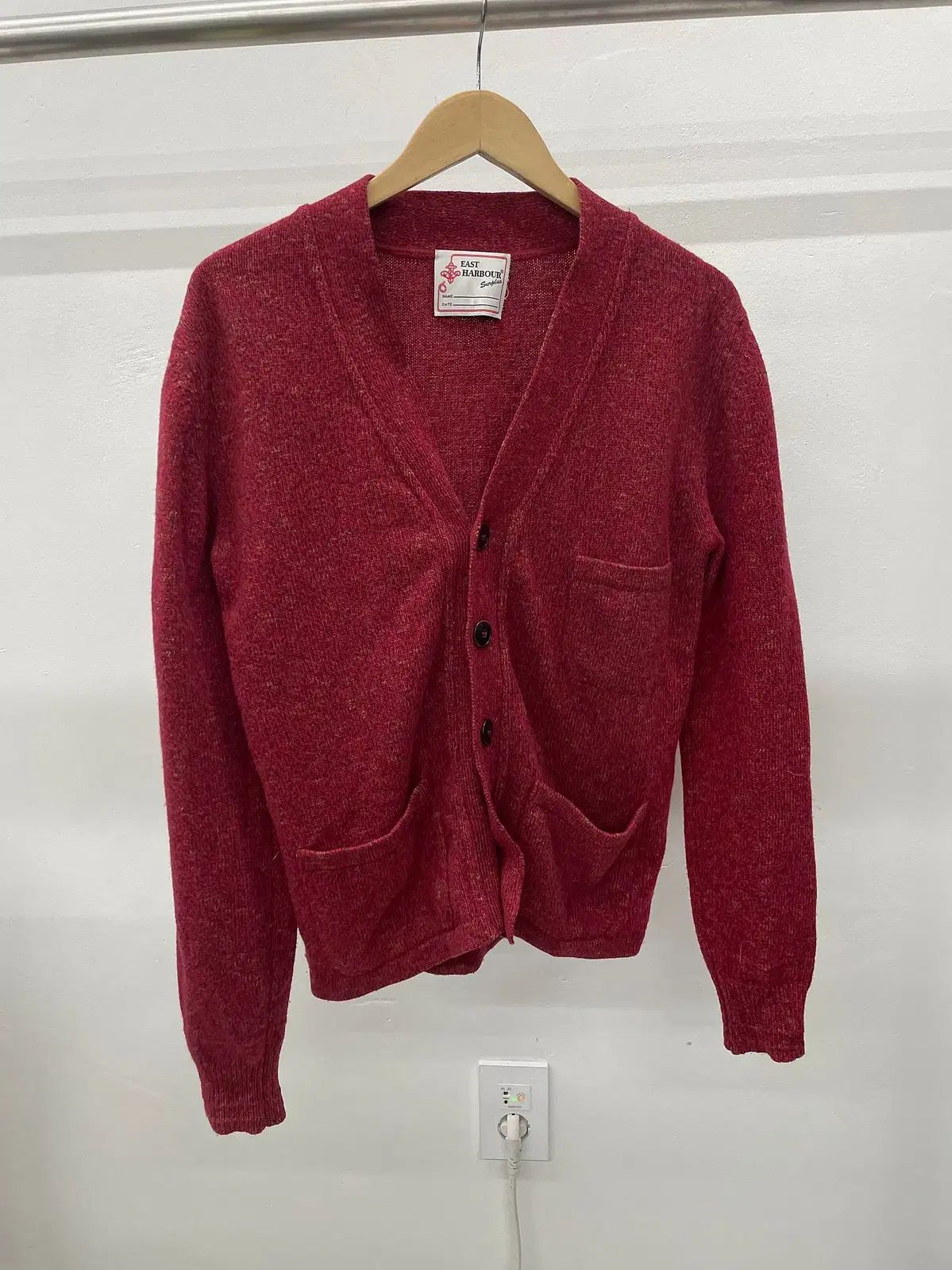 95 イタリア イーストハーバー サープラス ニット カーディガン