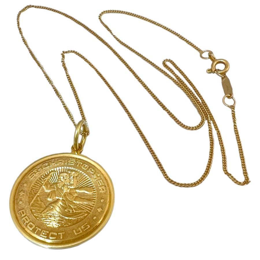 TIFFANY＆Co. ティファニー ネックレス セントクリストファー K18 YG