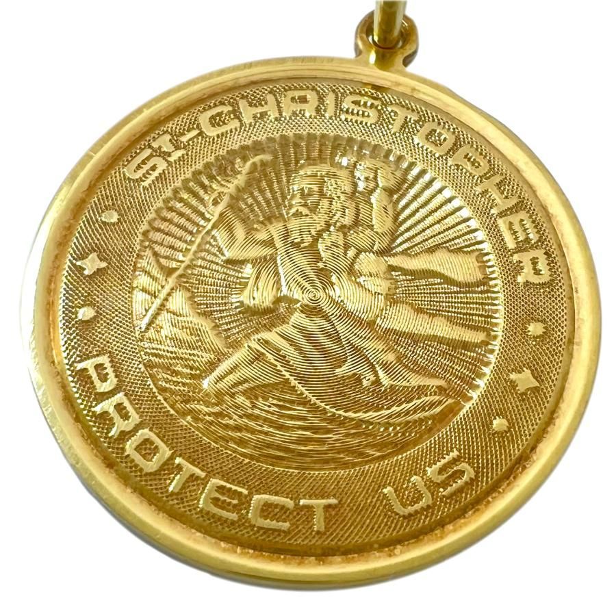 ティファニー 希少 セントクリストファー 750 ゴールド ネックレス TO4e ティファニー 希少 セントクリストファー 750 ゴールド ネックレス TO4e