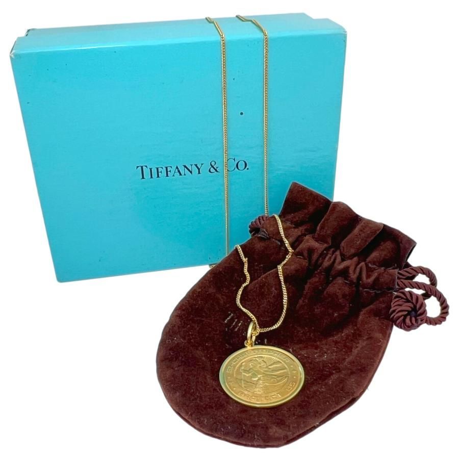 TIFFANY＆Co. ティファニー ネックレス セントクリストファー K18 YG