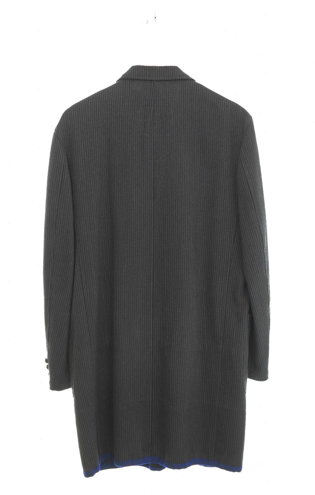 コムデギャルソン COMME des GARCONS HOMME 90s AD1999 田中オム期 ウールコート 比翼仕立て パイピング 90 s HJ-04008M コート ブラック Mサイズ 103MT-3355