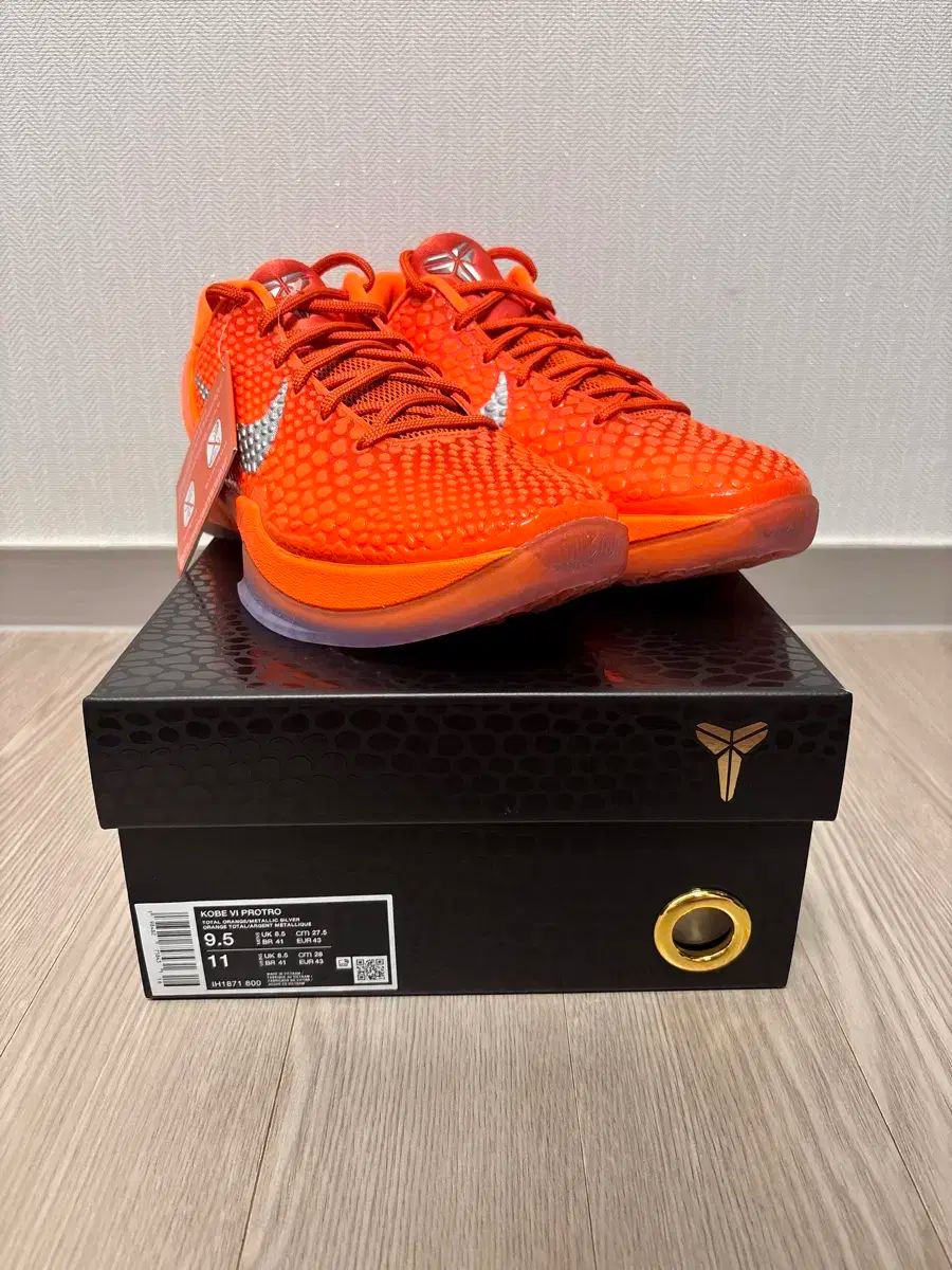  コービー6 トゥーオレンジ 275 シューズ(男性用) バスケットボール