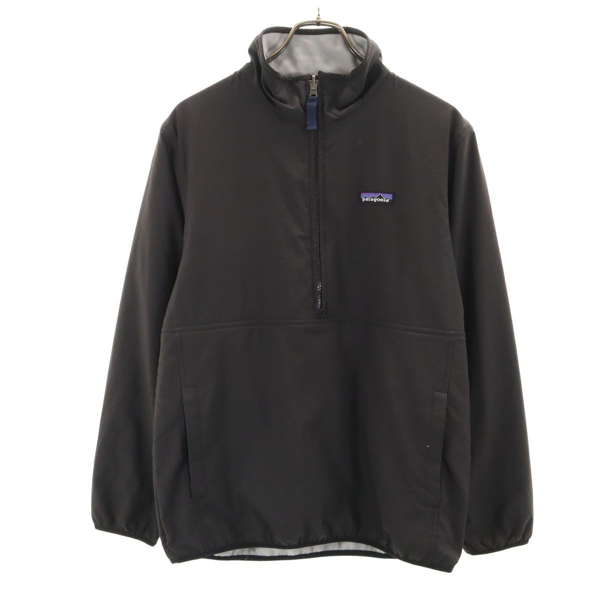 patagonia パタゴニア スナップT リバーシブル ジャケット S チャコールグレー 25385FA16 アウトドア プルオーバー メンズ 古着