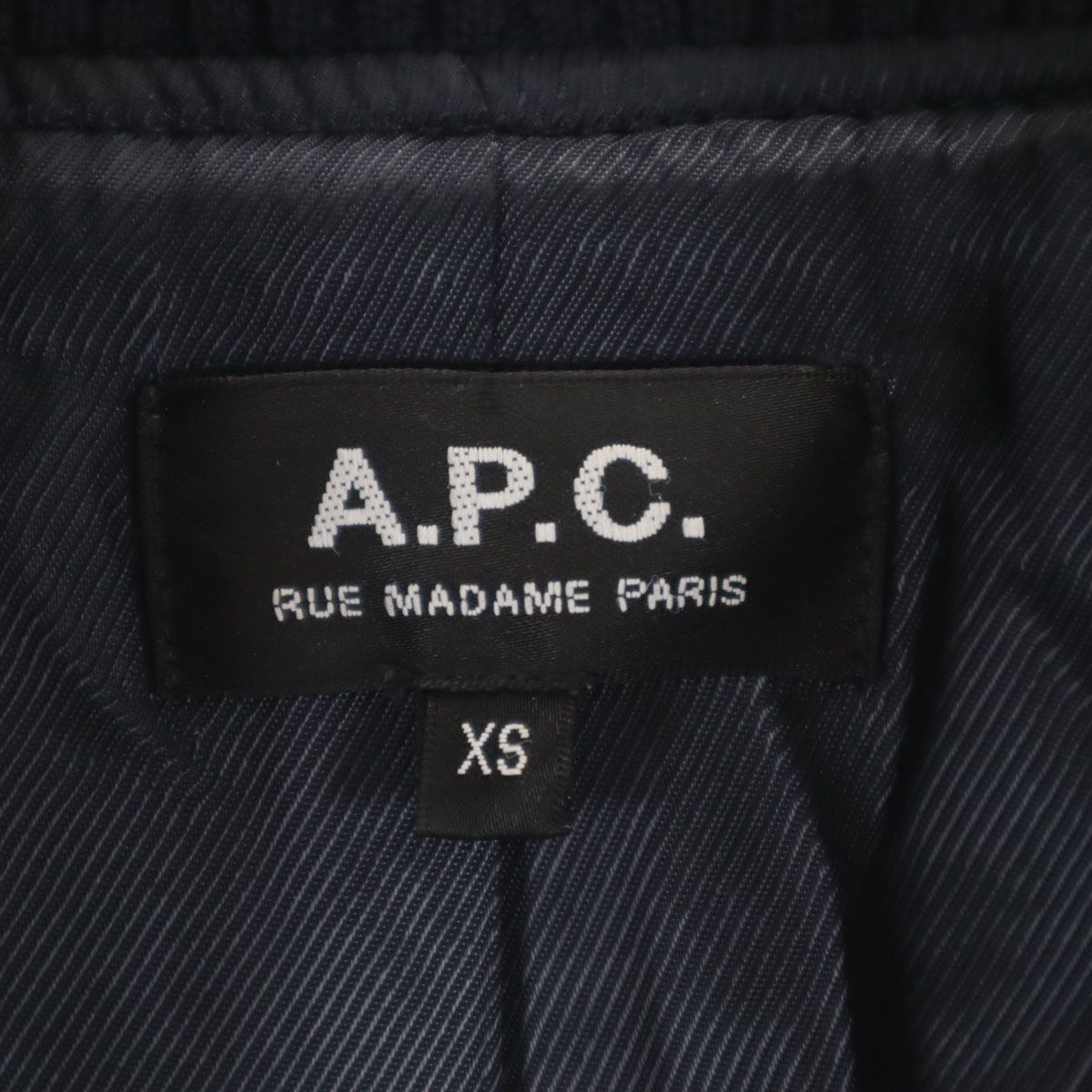 A.P.C アーペーセー スタジャン XS ネイビー×ブラックレザー 楽天市場】A.P.C. / アーペーセー | 袖レザー スタジャン ブルゾン