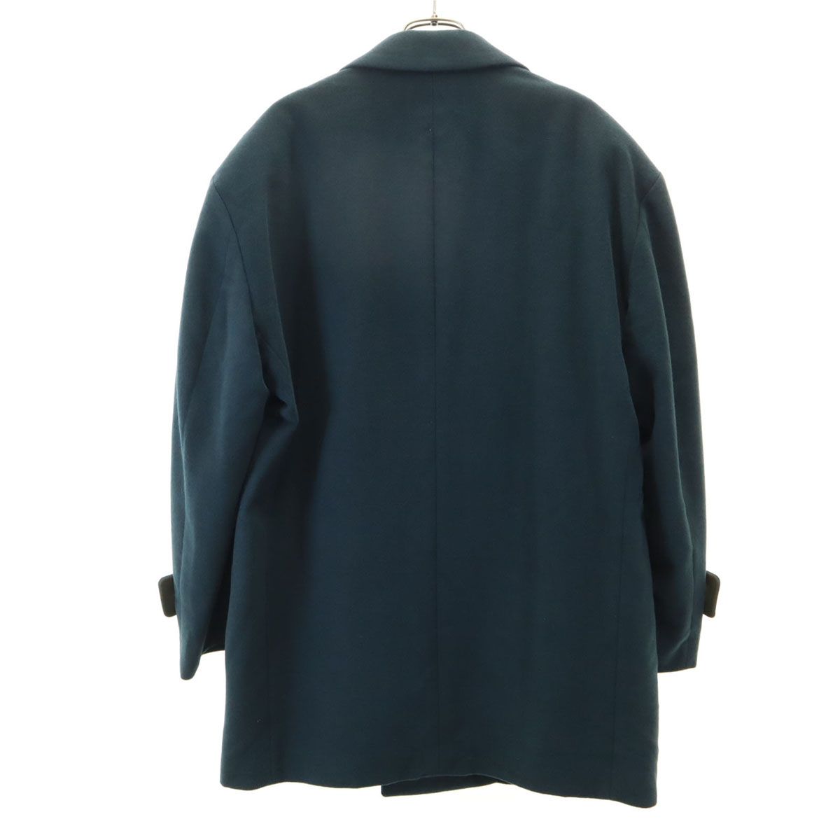 GIVENCHY ジバンシィ 90s ダブルブレスト ウールコート M 深緑系 メンズ 古着