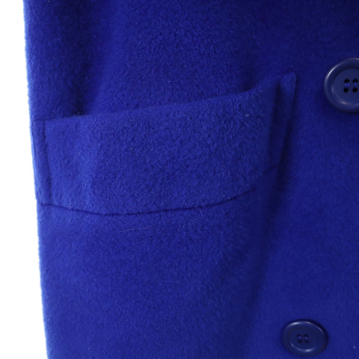 ヴィンテージ☆クリスチャンディオール☆プレタポルテ☆ウールコート☆ロイヤルブルー USA製 80s ビンテージ Christian Dior クリスチャン ディオール