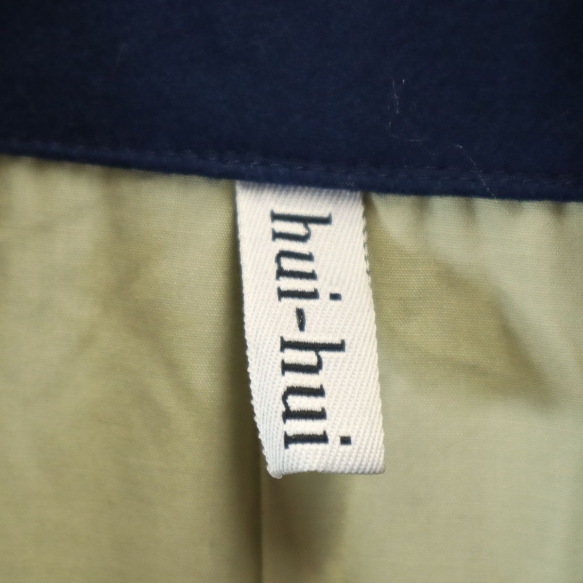 hui-hui ウィウィ ドイツ製 ウールコート S ネイビー レディース 古着