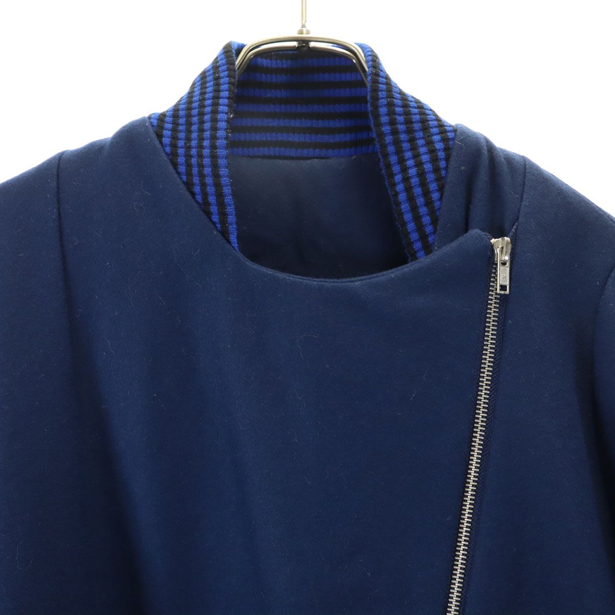 hui-hui ウィウィ ドイツ製 ウールコート S ネイビー レディース hui-hui ウィウィ ドイツ製 ウールコート S ネイビー レディース 古着