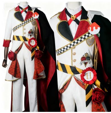 ディズニー ツイステッドワンダーランド リドル ローズハート ハートスラビュール寮 コスプレ衣装 フルセット