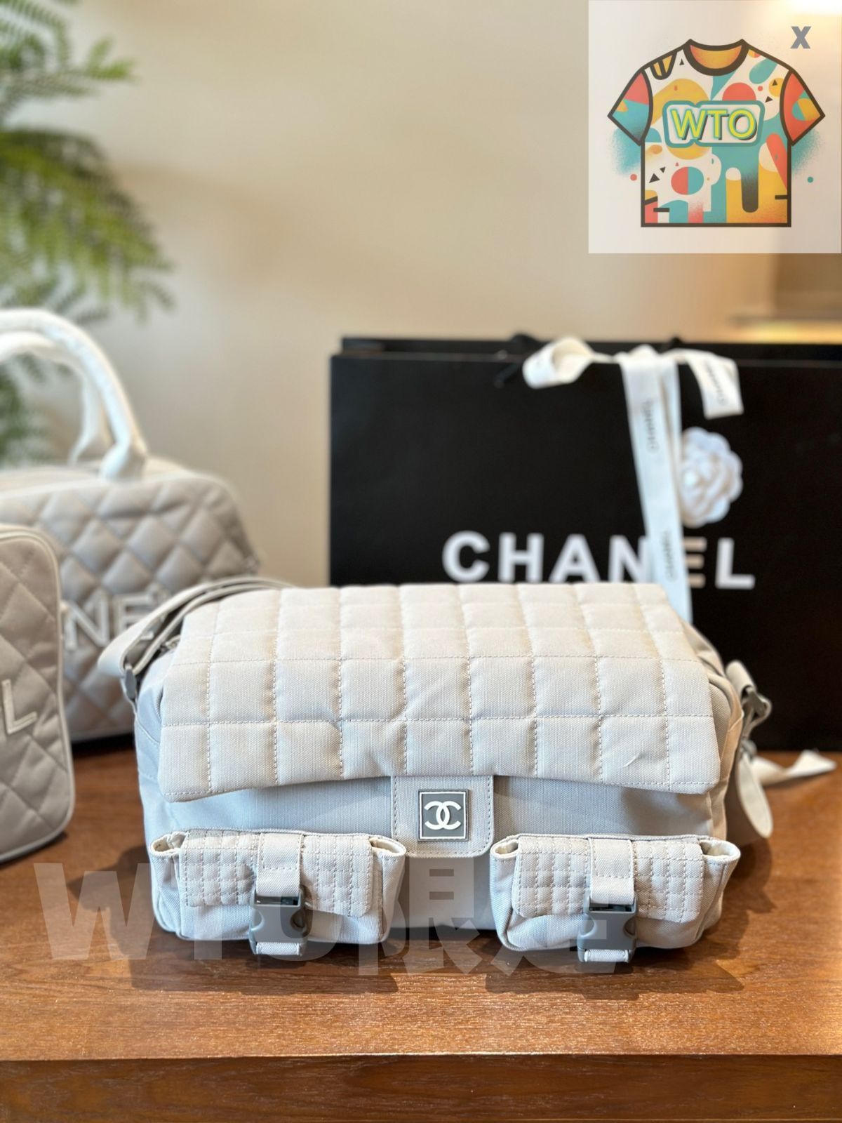 今日 Chanel Vintage Gym Bag シャネル ヴィンテージ ジムバッグ-WTO輸入1