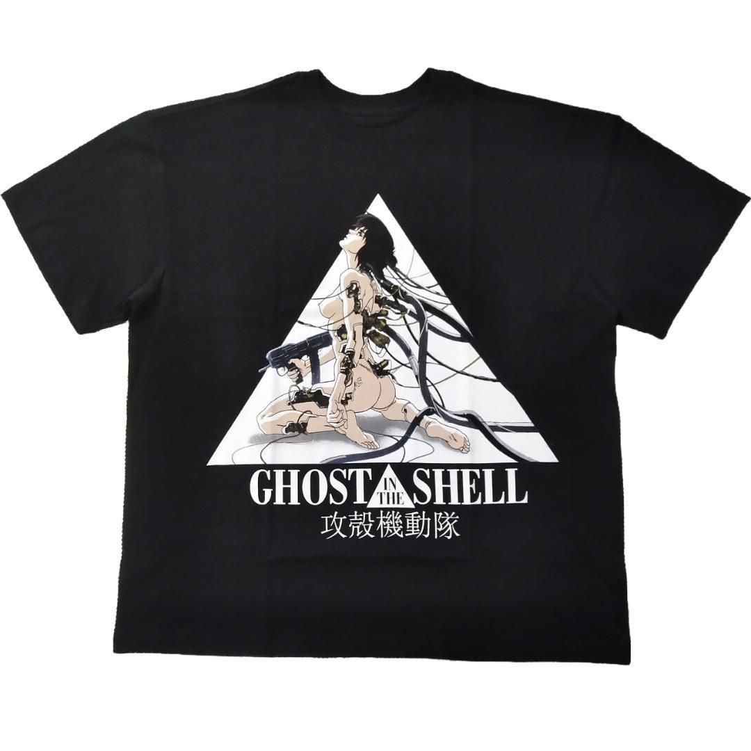 攻殻機動隊 Tシャツ S 実寸XLくらい 黒 アニメTシャツ 未使用新品 *