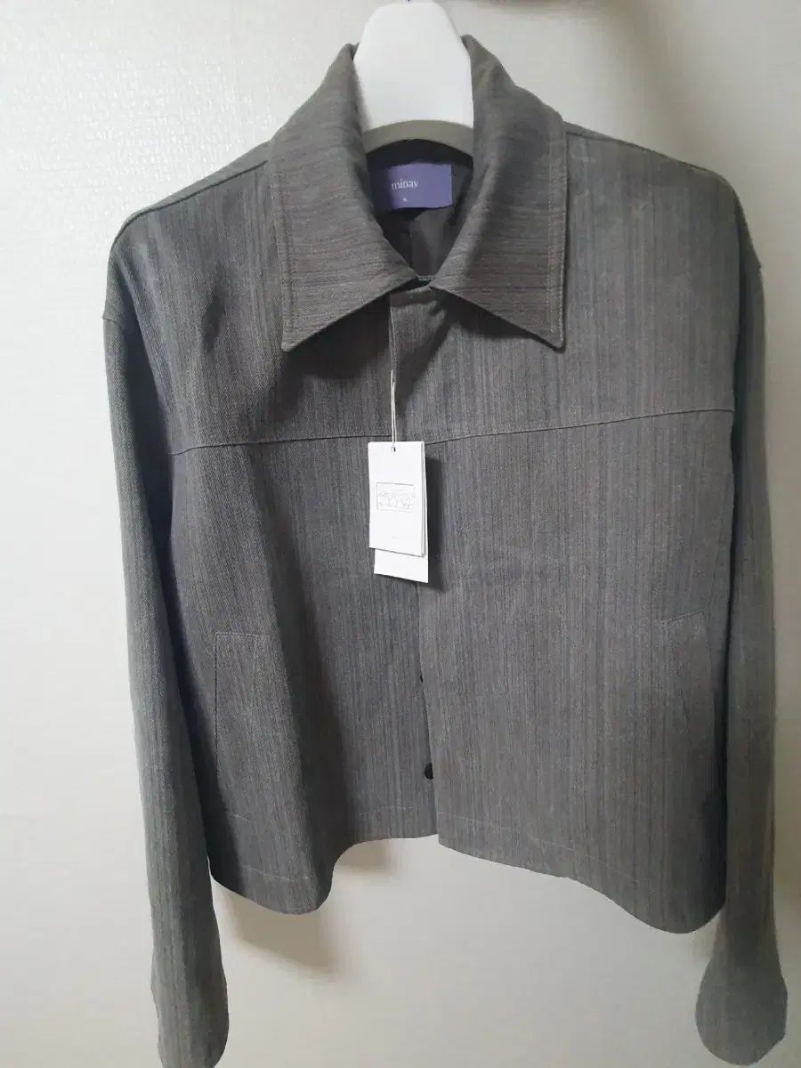 ミラブ ミナブ ヴァーティカル ストリーキング クロップド ジャケット XL クラウドバースト