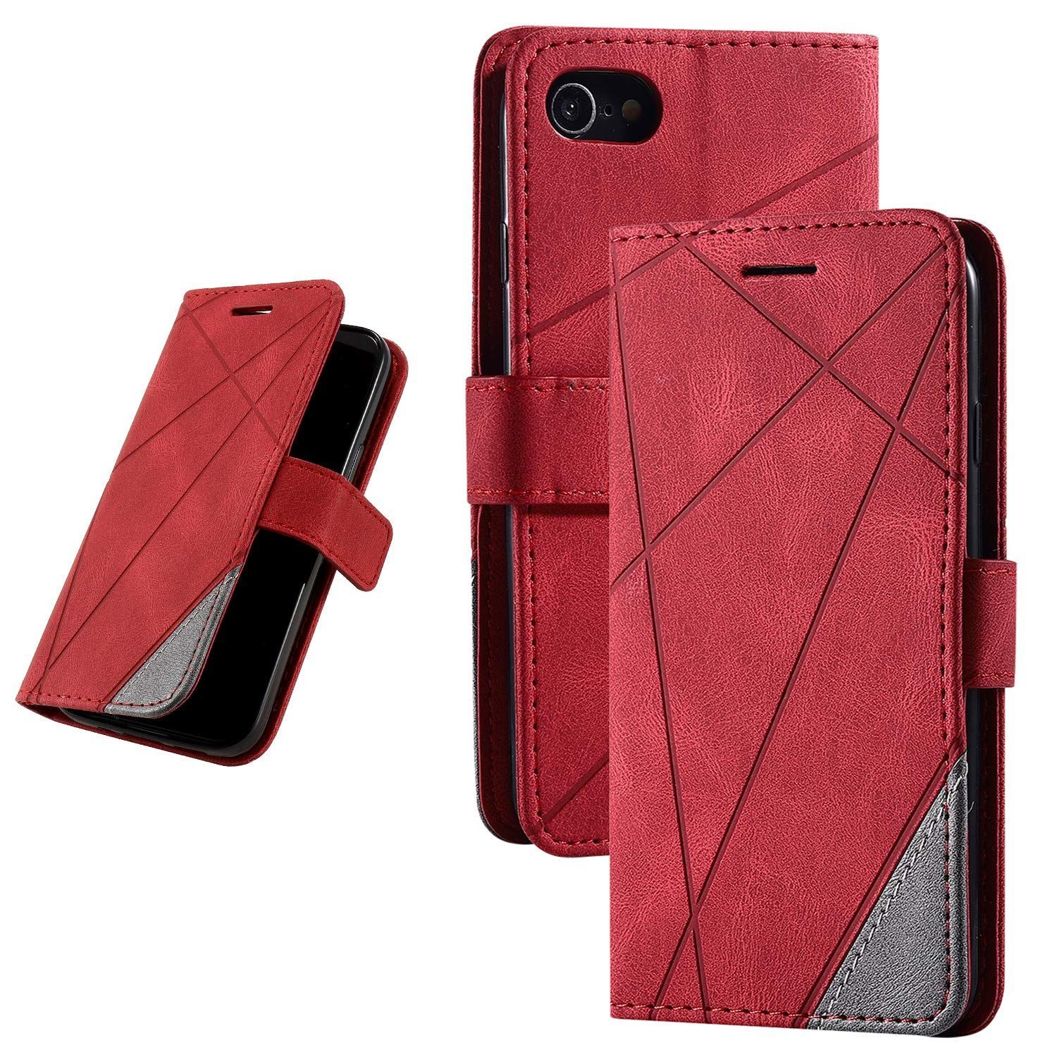 【特価商品】iPhone se(第三世代) iPhone se(第二世代)iPhone 8iPhone 7兼用 手帳型 財布型 カード収納 スタンド機能 サイドマグネット TPUケース 軽量 ストラップホール 収納力 QI充電対応 横置き機能 あいふぉん