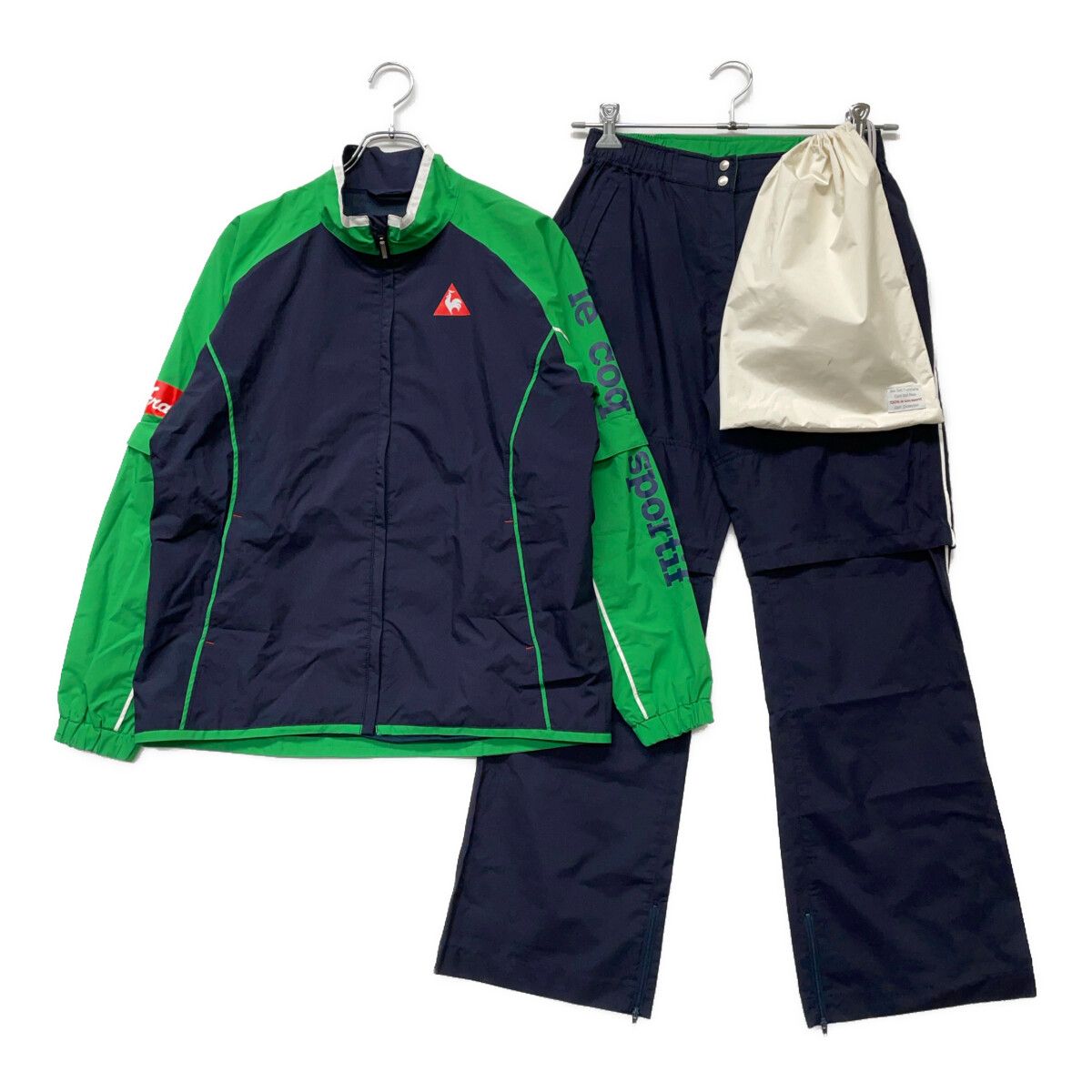 レディース ルコックスポルティフ le coq sportif レインウエア L 紺