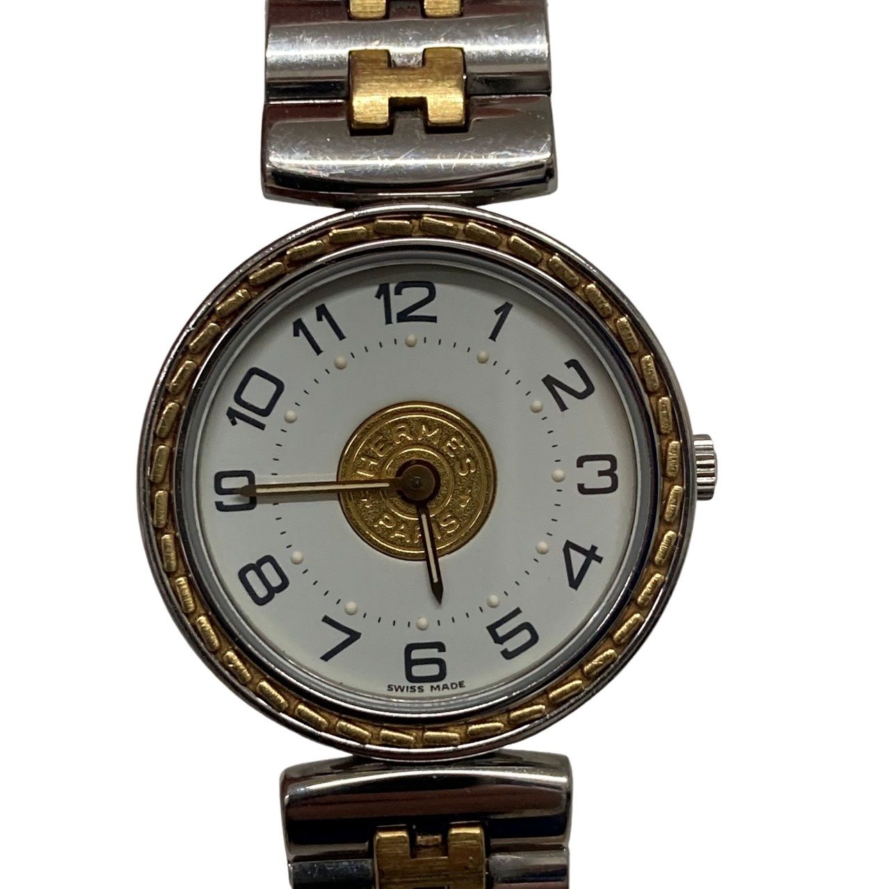 正規品【新品電池】HERMES セリエ/動作品 人気モデル SE4.220 HERMES（エルメス） SE4.220 セリエ 腕時計 ステンレススチール SSxGP