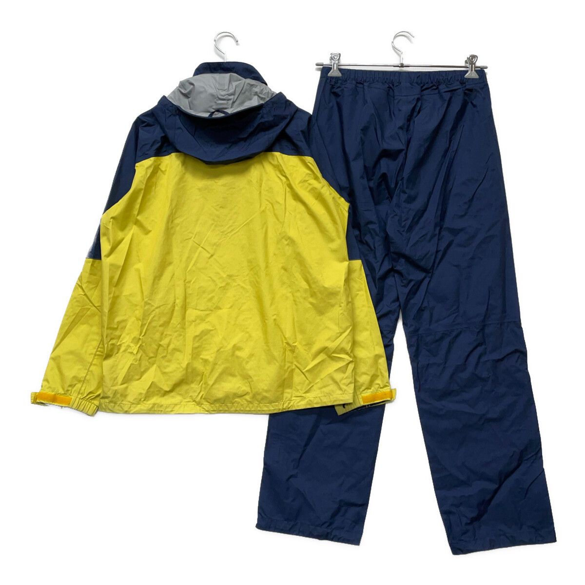 メンズ ミズノゴルフ mizunoGOLF レインウエア L 黄色×紺 イエロー×ネイビー 上下