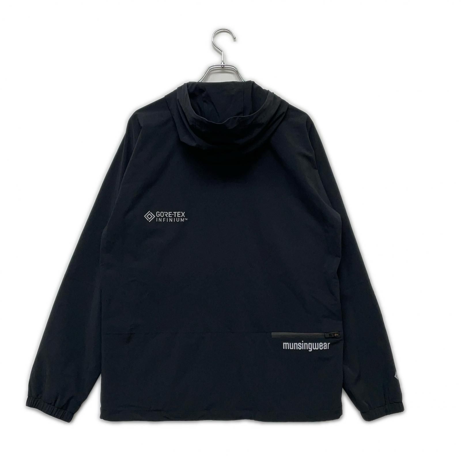 メンズ マンシングウェア Munsing wear レインジャケット L 黒 ブラック シンプル ストレッチ