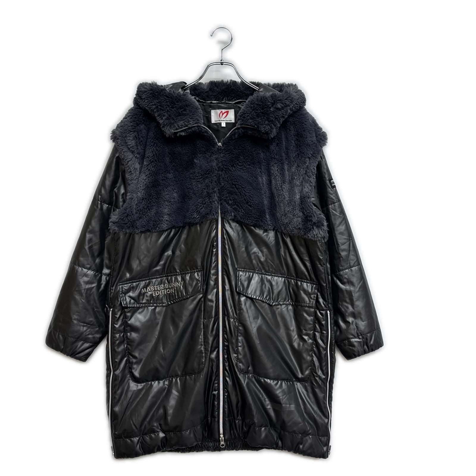 レディース マスターバニーエディション MASTER BUNNY EDITION フルジップアウター 1 M グレー系 タグ無し 中わた入り ファー付き