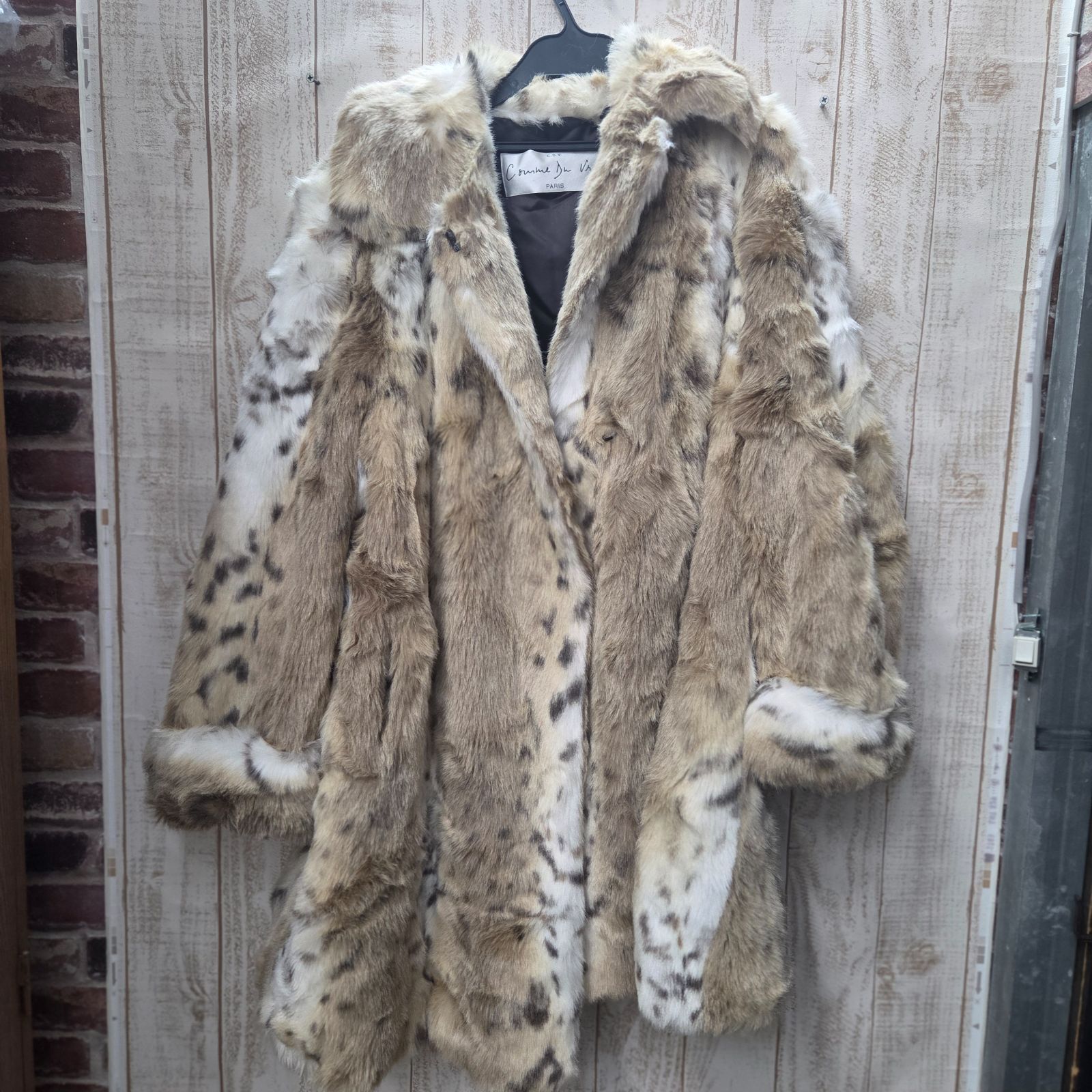 11 S99731 Comme Du Vrai 毛皮風 ロングコート 衣類 レディース フランス製