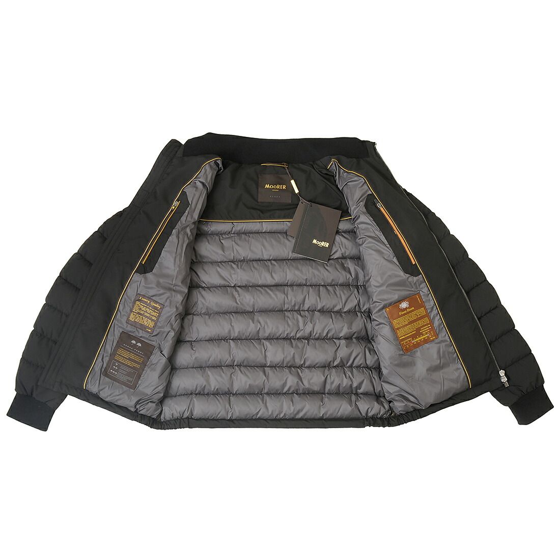 MOORER ムーレー ダウンジャケット メンズ ブラック MOUGI101215