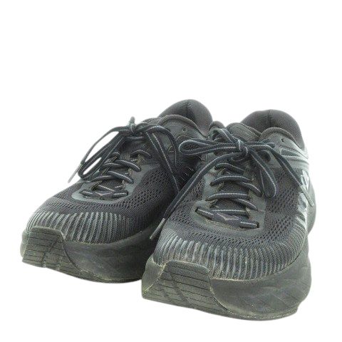 ホカオネオネ HOKA ONE M BONDI 7 ランニングシューズ スニーカー ローカット レースアップ メッシュ ロゴ 25 cm 黒 ブラック MN GY 01