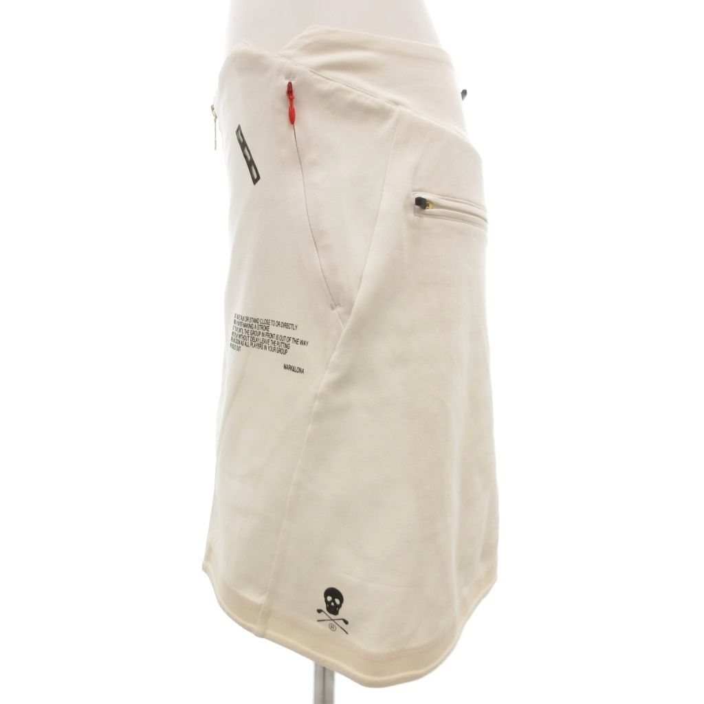 マーク＆ロナ MARK&LONA フロントジップスカート ゴルフウエア ミニ