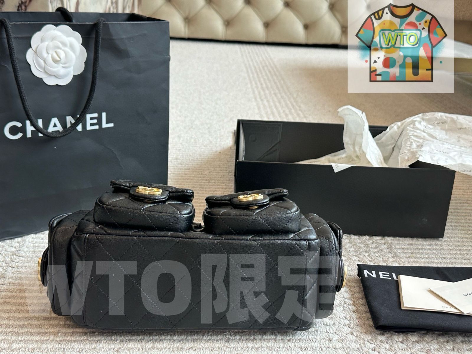  WTO通販 Chanel Vintage Bowling Bag ヴィンテージ ボウリング バッグ-WTO輸入-HEG 51 トートバッグ バッグ