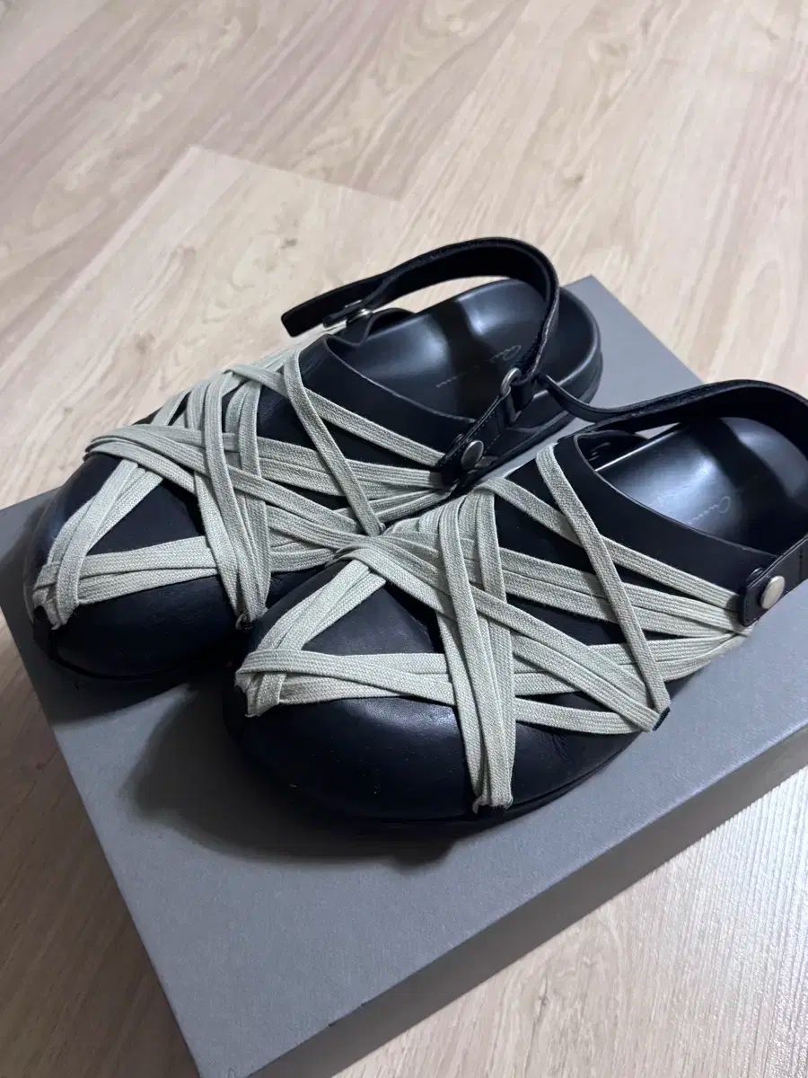 リックオウエンス メガレースド ミュール ブラック 43SIE