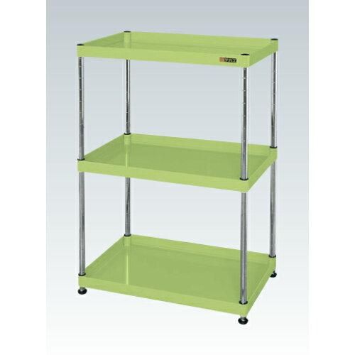 5営業日で発送 サカエ CSパールワゴン固定タイプ 樹脂製 グリーン CSPN-75103 2230044