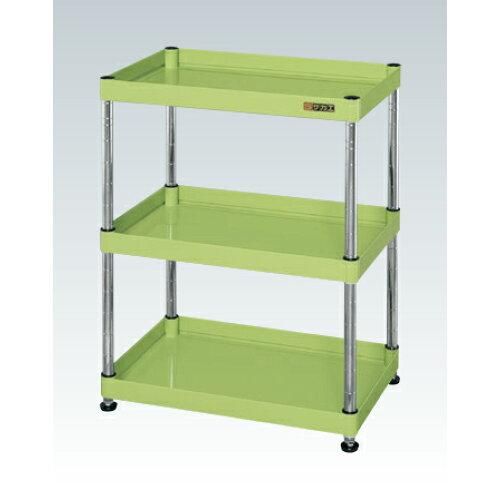 5営業日で発送 サカエ CSパールワゴン固定タイプ 樹脂製 グリーン CSPN-7573 2230043