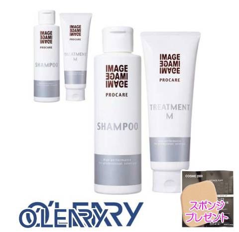 【2個セット・正規代理店・スポンジパフプレゼント】 オリリー イメージプロケアシャンプー 250mL ＆ トリートメント Mしっとりタイプ 230g