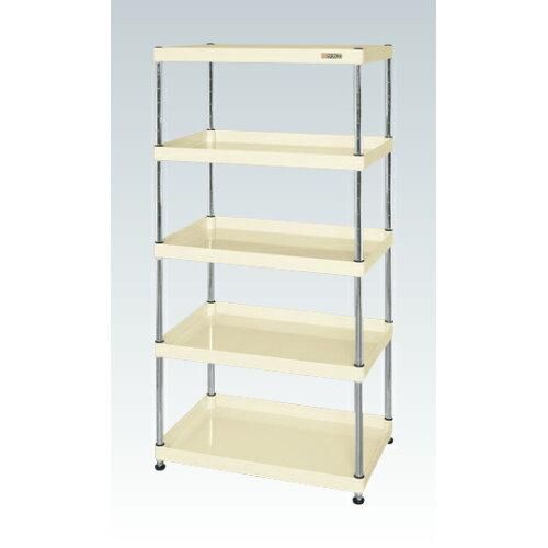 5営業日で発送 サカエ CSパールワゴン固定タイプ 樹脂製 アイボリー CSPN-60155I 2230070