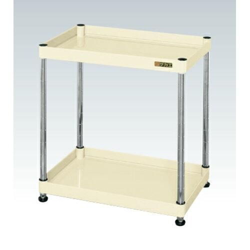 5営業日で発送 サカエ CSパールワゴン固定タイプ 樹脂製 アイボリー CSPN-6062I 2230033