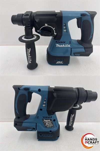 マキタ makita 24mm 充電式ハンマドリル HR244DRGX 18V6.0Ahバッテリ×2 充電回数各1回 充電器付 純正品