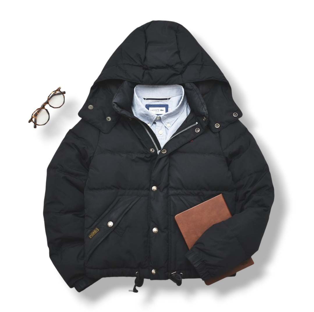 刺繍ロゴ】 POLO ラルフローレン ダウン ジャケット XS 黒 女性用