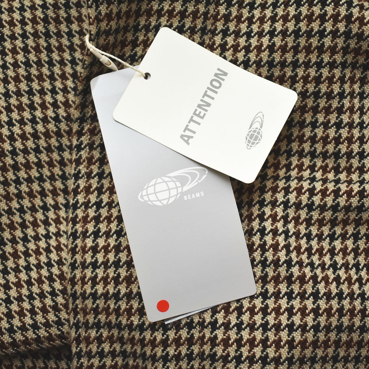 新品タグ付き】 ビームス ボーイ ステンカラーコート 千鳥格子