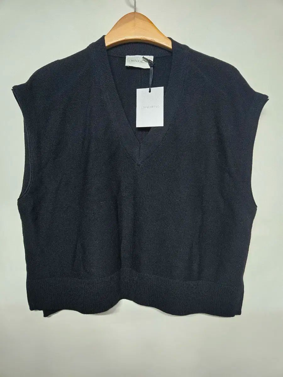 LMARMUNG ウア 뭉 Vネック ベスト ブラック S95