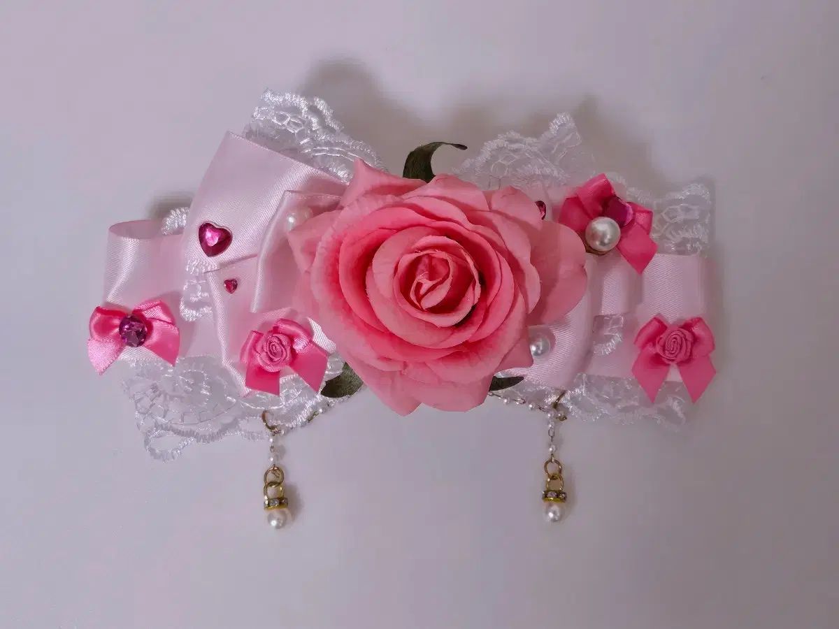 バラ ローズ ヘアクリップ ギャル 姫ギャル ロリータ フェアリー系