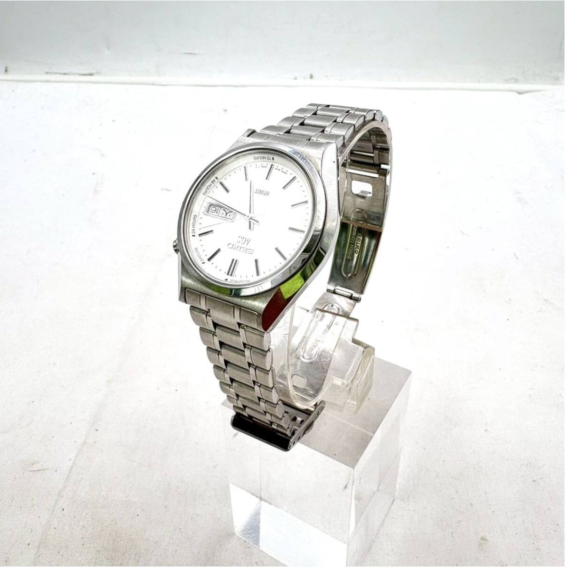 現状品 SEIKO AGS SPIRIT 5M23-6A40 不動品 現状品 ソーラーオートクオーツ 腕時計 セイコー スピリット メンズ