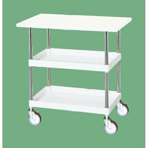 サカエ CSパールワゴン中量タイプ 天板付 パールホワイト CSP 2229797