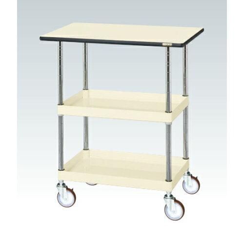 サカエ CSパールワゴン中量タイプ 天板付 アイボリー CSP- 2229823