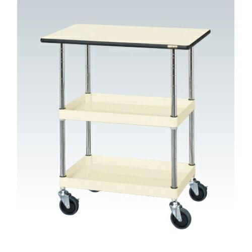 サカエ CSパールワゴン中量タイプ 天板付 アイボリー CSP 2229819